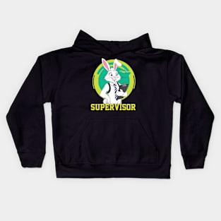 Professional Bunny Egg Hunt Supervisor Easter Funny Kids Hoodie